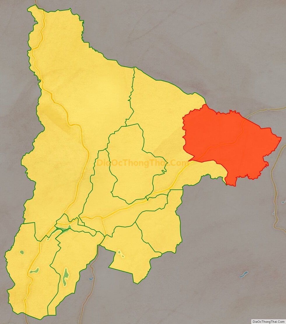 Bản đồ vị trí và địa giới hành chính Xã Đắk Gằn, huyện Đắk Mil