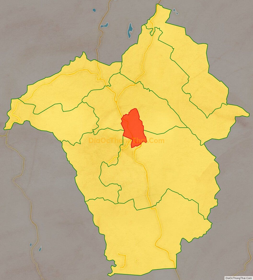 Bản đồ vị trí và địa giới hành chính Thị trấn Đức An, huyện Đắk Song