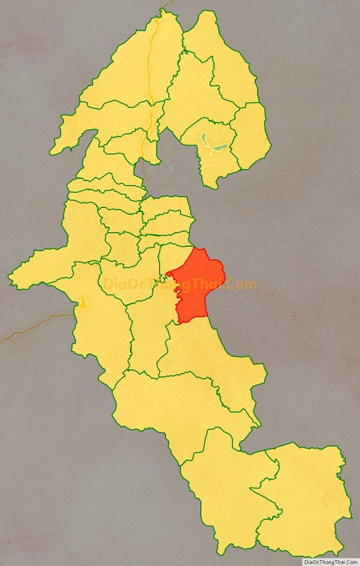 Bản đồ vị trí và địa giới hành chính Xã Núa Ngam, huyện Điện Biên