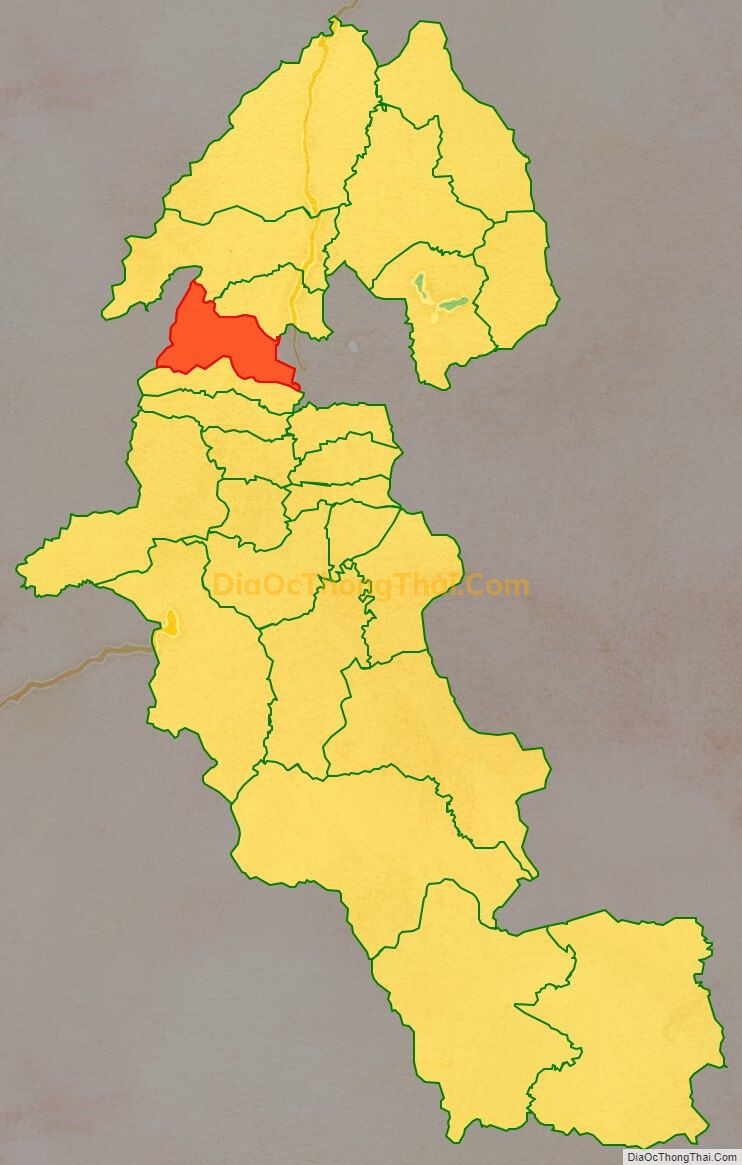 Bản đồ vị trí và địa giới hành chính Xã Thanh Luông, huyện Điện Biên