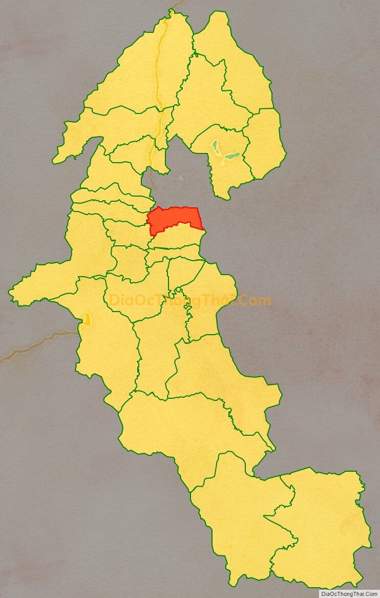 Bản đồ vị trí và địa giới hành chính Xã Thanh Xương, huyện Điện Biên