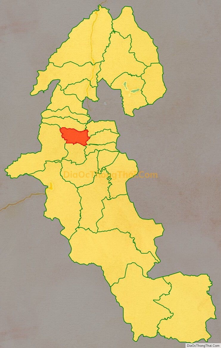 Bản đồ vị trí và địa giới hành chính Xã Thanh Yên, huyện Điện Biên