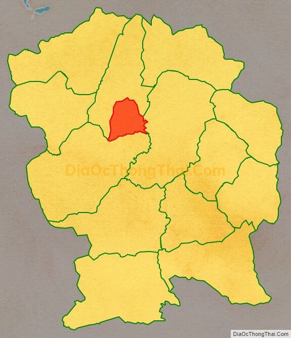 Bản đồ vị trí và địa giới hành chính Thị trấn Điện Biên Đông, huyện Điện Biên Đông