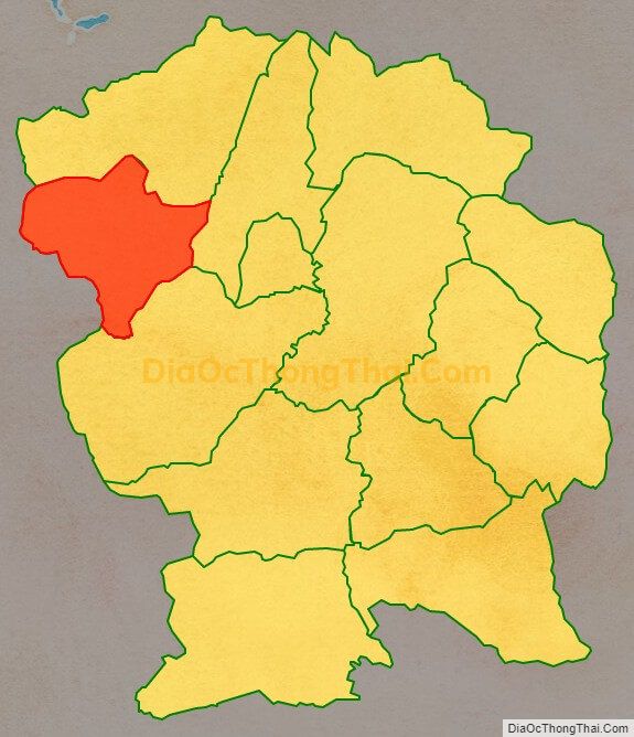 Bản đồ vị trí và địa giới hành chính Xã Nong U, huyện Điện Biên Đông