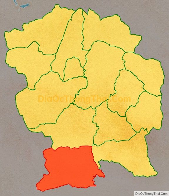 Bản đồ vị trí và địa giới hành chính Xã Pú Hồng, huyện Điện Biên Đông