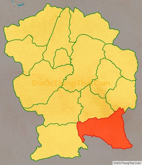 Bản đồ vị trí và địa giới hành chính Xã Tìa Dình, huyện Điện Biên Đông