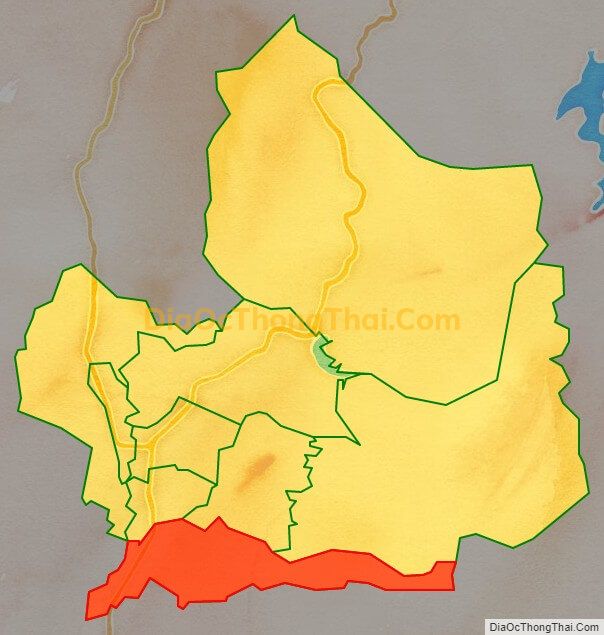 Bản đồ vị trí và địa giới hành chính Phường Nam Thanh, TP Điện Biên Phủ