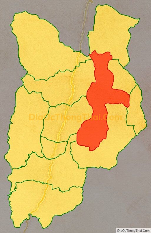 Bản đồ vị trí và địa giới hành chính Xã Hừa Ngài, huyện Mường Chà