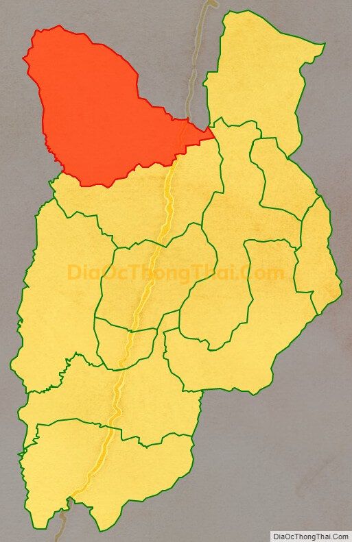 Bản đồ vị trí và địa giới hành chính Xã Mường Tùng, huyện Mường Chà