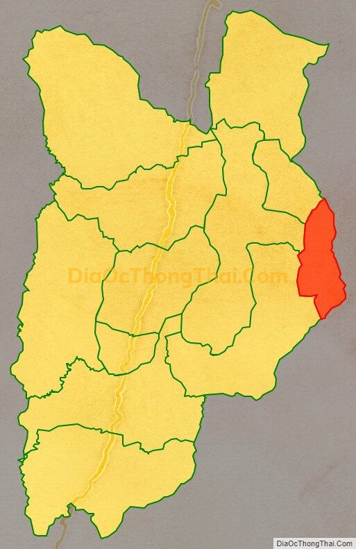 Bản đồ vị trí và địa giới hành chính Xã Nậm Nèn, huyện Mường Chà