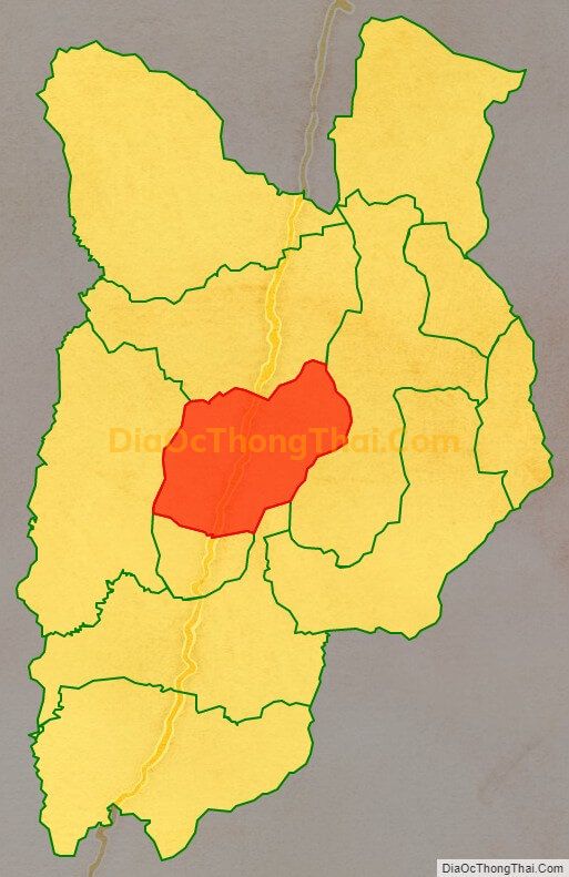 Bản đồ vị trí và địa giới hành chính Xã Sa Lông, huyện Mường Chà