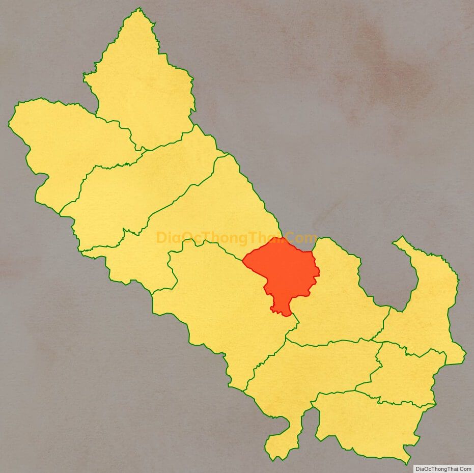 Bản đồ vị trí và địa giới hành chính Xã Nậm Vì, huyện Mường Nhé