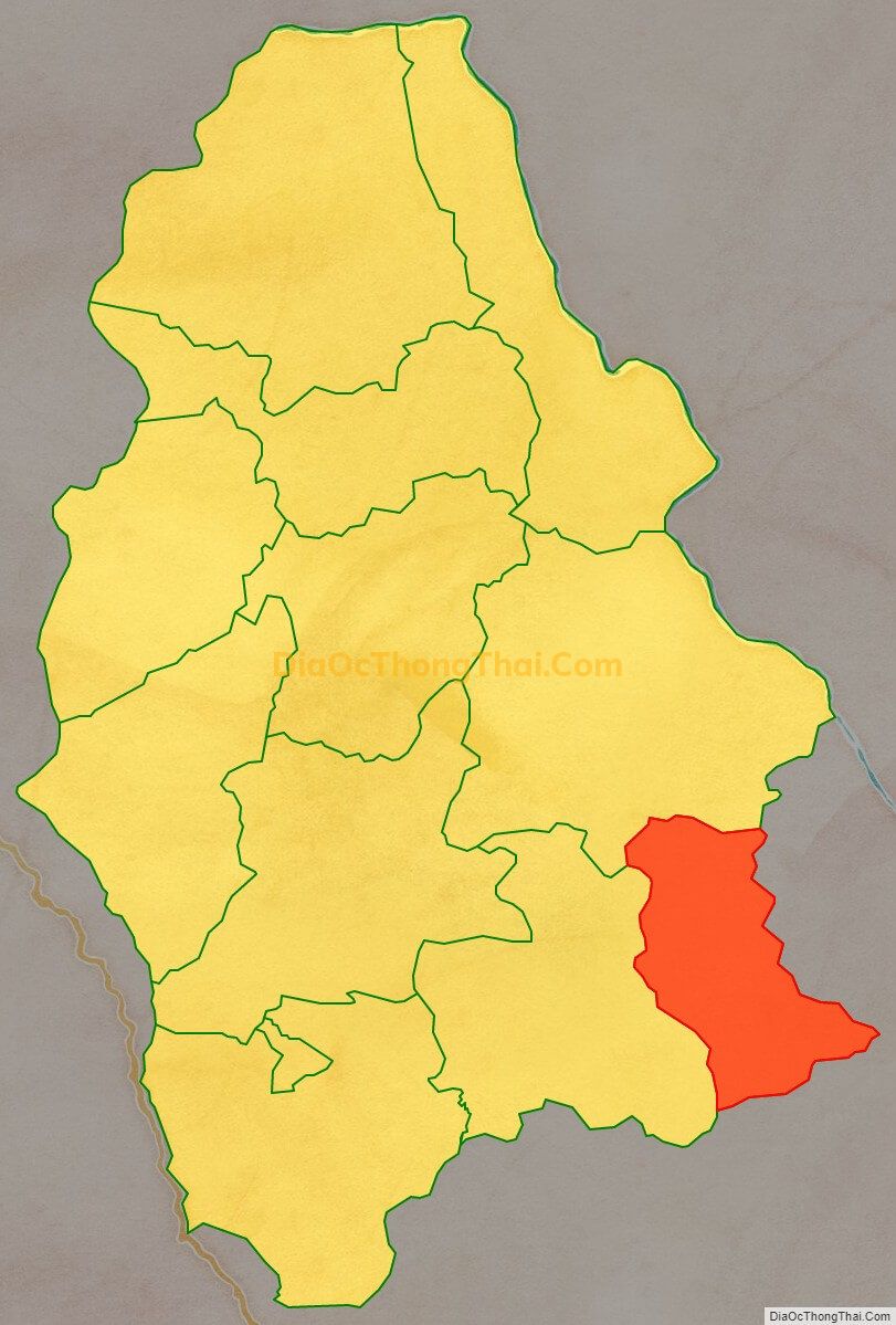 Bản đồ vị trí và địa giới hành chính Xã Mường Đun, huyện Tủa Chùa