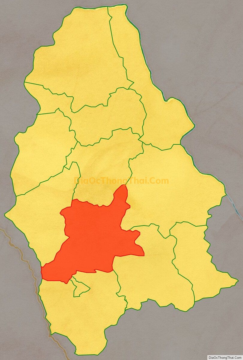 Bản đồ vị trí và địa giới hành chính Xã Sính Phình, huyện Tủa Chùa