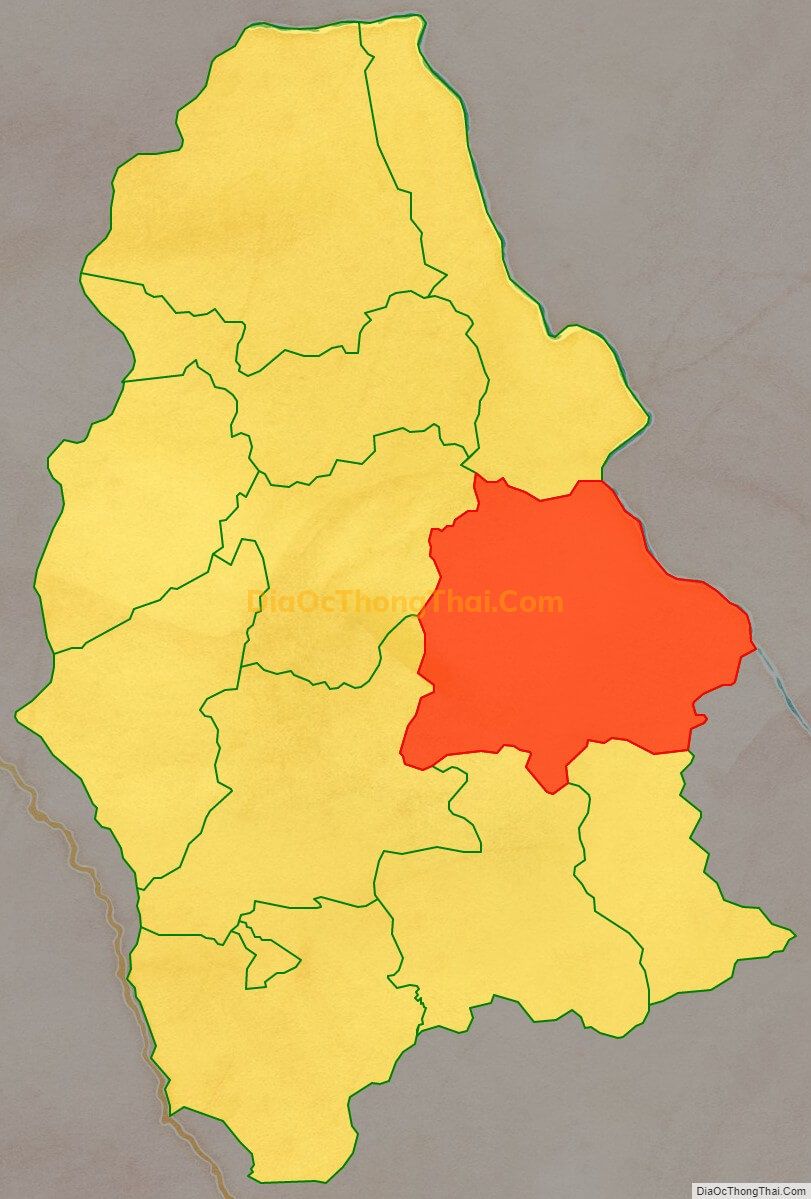Bản đồ vị trí và địa giới hành chính Xã Tủa Thàng, huyện Tủa Chùa