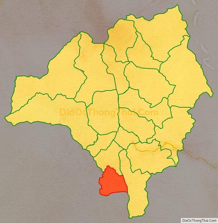 Bản đồ vị trí và địa giới hành chính Xã Chiềng Đông, huyện Tuần Giáo