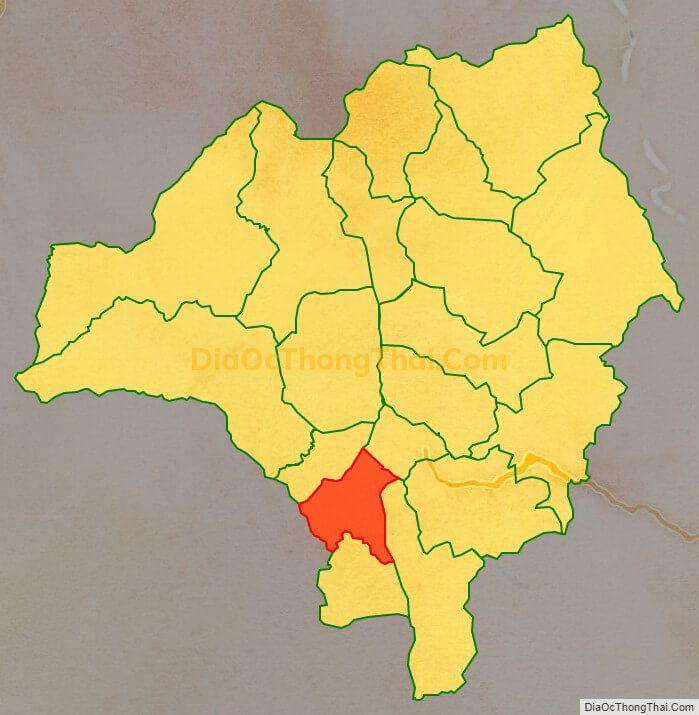 Bản đồ vị trí và địa giới hành chính Xã Chiềng Sinh, huyện Tuần Giáo