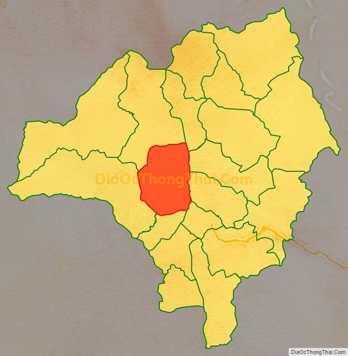 Bản đồ vị trí và địa giới hành chính Xã Mường Thín, huyện Tuần Giáo