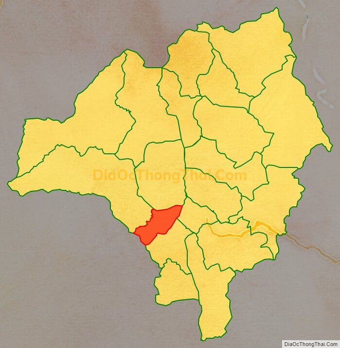 Bản đồ vị trí và địa giới hành chính Xã Nà Sáy, huyện Tuần Giáo