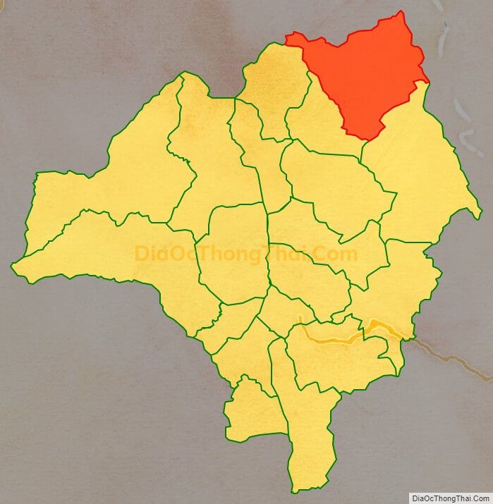 Bản đồ vị trí và địa giới hành chính Xã Phình Sáng, huyện Tuần Giáo