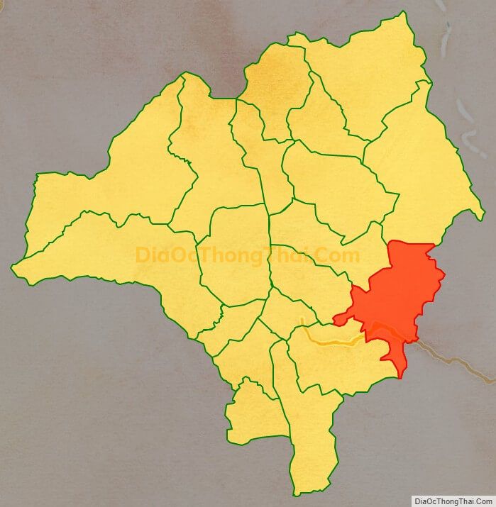 Bản đồ vị trí và địa giới hành chính Xã Tỏa Tình, huyện Tuần Giáo