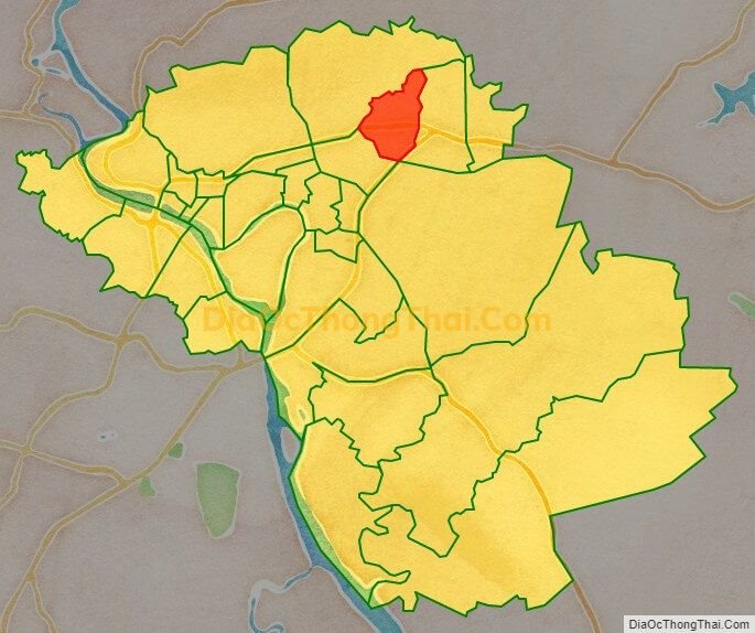 Bản đồ vị trí và địa giới hành chính Phường Hố Nai, TP Biên Hòa