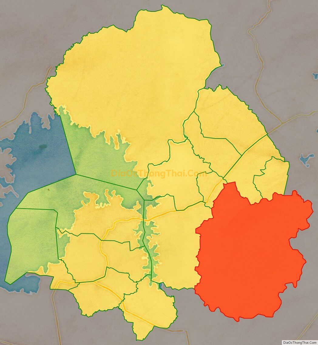 Bản đồ vị trí và địa giới hành chính Xã Gia Canh, huyện Định Quán