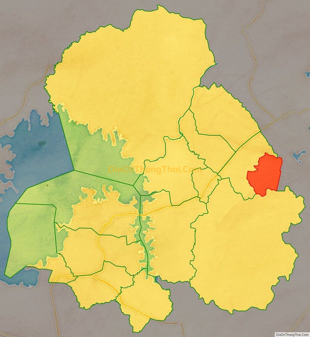 Bản đồ vị trí và địa giới hành chính Xã Phú Hòa, huyện Định Quán