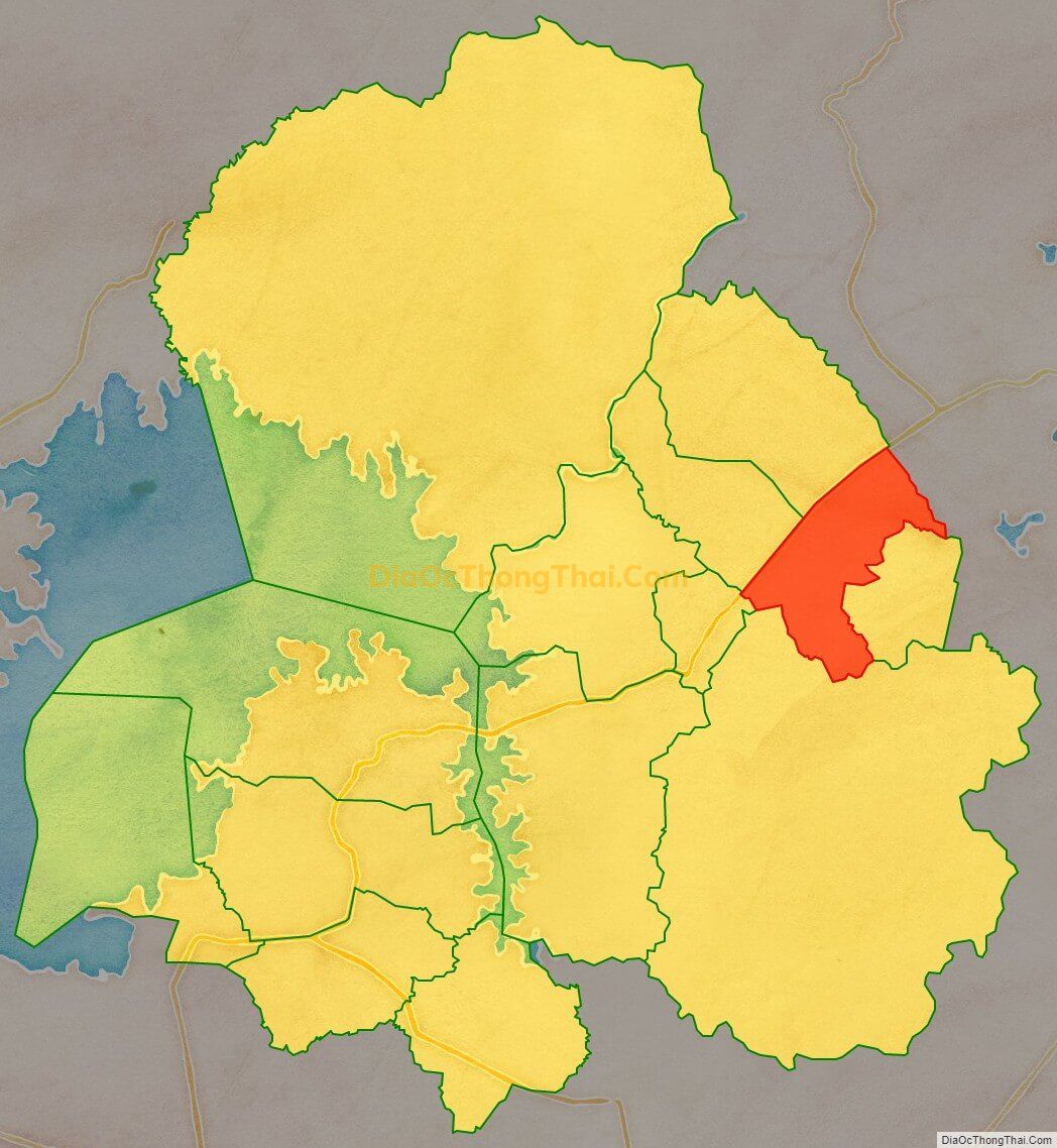 Bản đồ vị trí và địa giới hành chính Xã Phú Lợi, huyện Định Quán