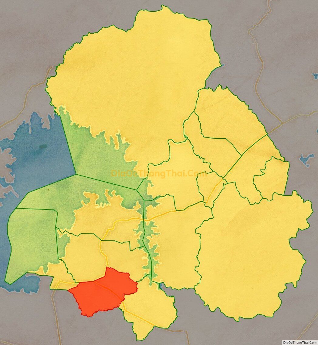 Bản đồ vị trí và địa giới hành chính Xã Phú Túc, huyện Định Quán