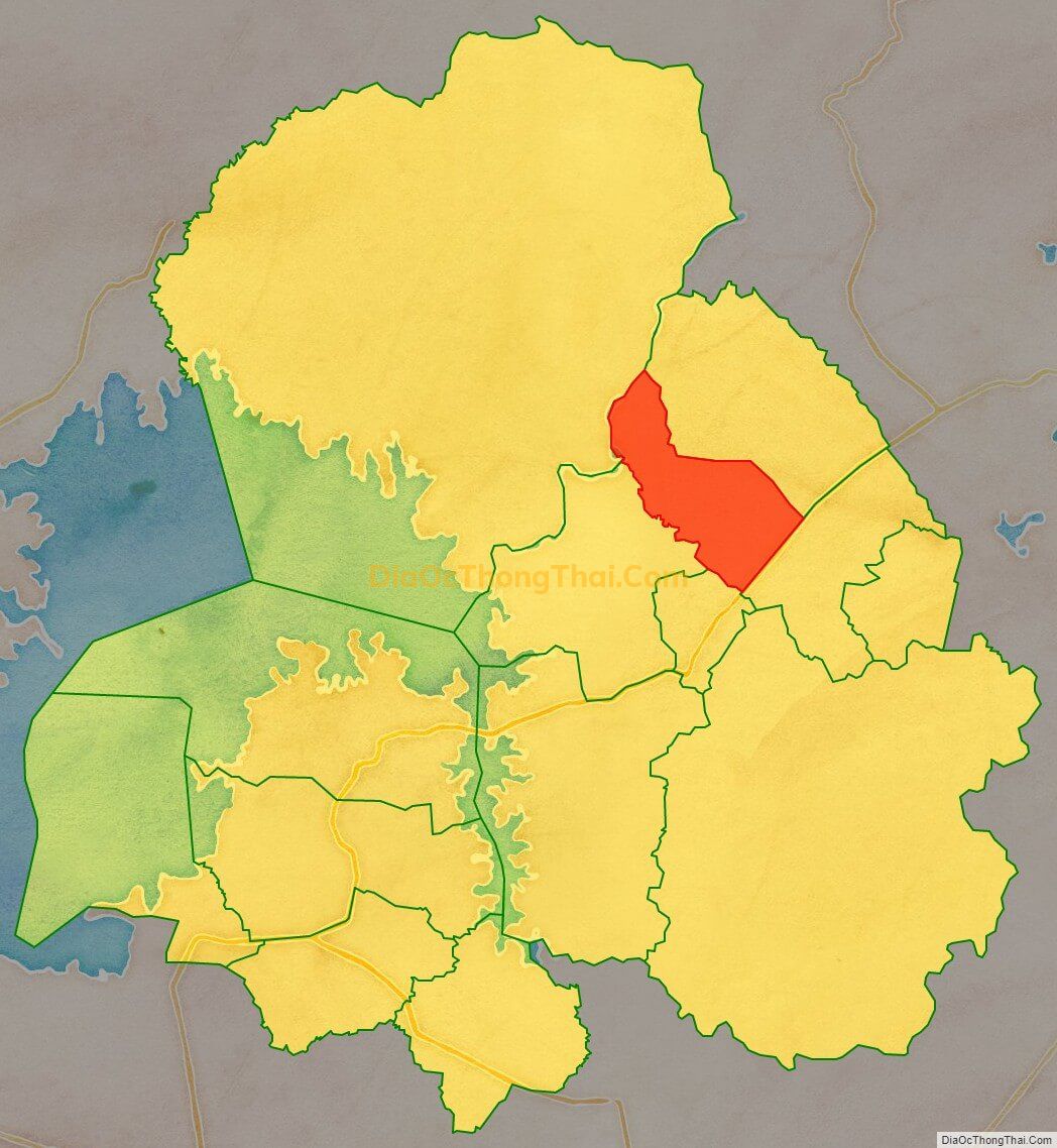 Bản đồ vị trí và địa giới hành chính Xã Phú Vinh, huyện Định Quán