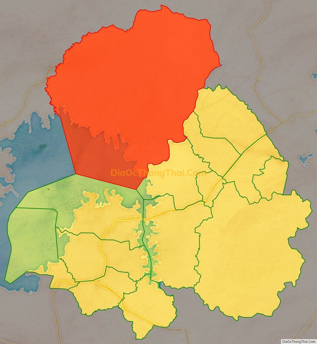 Bản đồ vị trí và địa giới hành chính Xã Thanh Sơn, huyện Định Quán