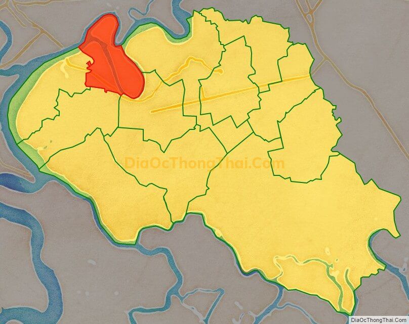 Bản đồ vị trí và địa giới hành chính Xã Đại Phước, huyện Nhơn Trạch