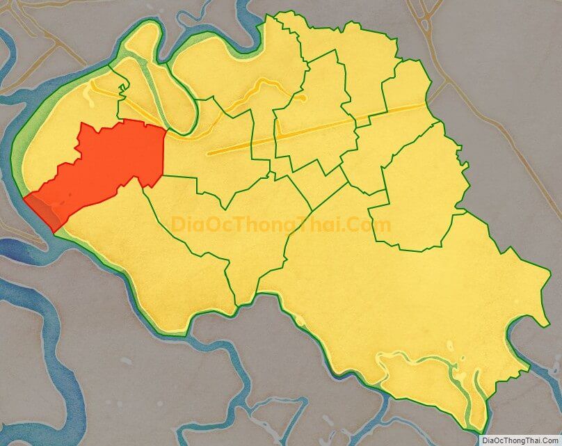 Bản đồ vị trí và địa giới hành chính Xã Phú Đông, huyện Nhơn Trạch