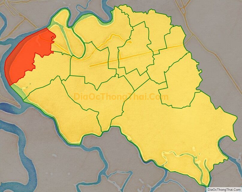 Bản đồ vị trí và địa giới hành chính Xã Phú Hữu, huyện Nhơn Trạch