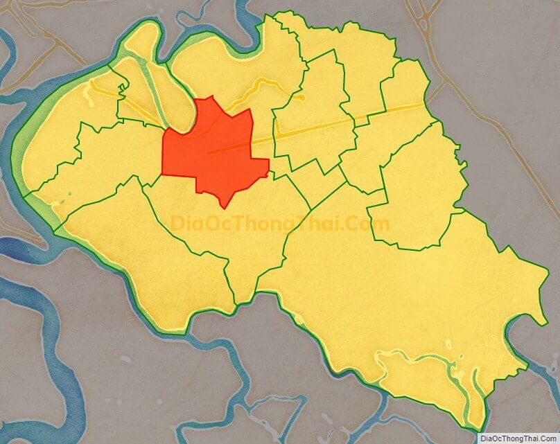 Bản đồ vị trí và địa giới hành chính Xã Phú Thạnh, huyện Nhơn Trạch