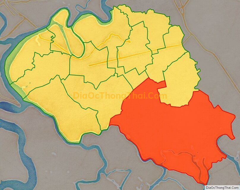 Bản đồ vị trí và địa giới hành chính Xã Phước An, huyện Nhơn Trạch