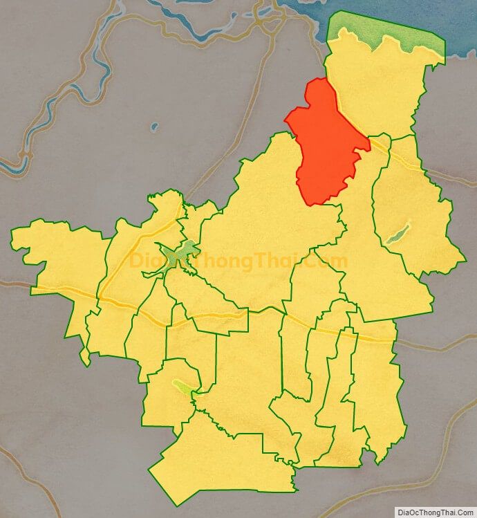 Bản đồ vị trí và địa giới hành chính Xã Cây Gáo, huyện Trảng Bom