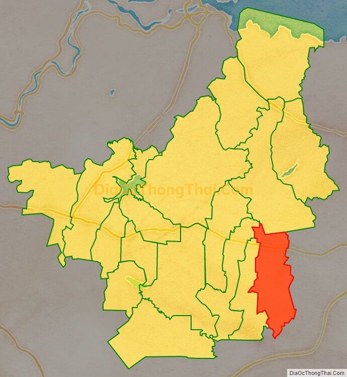 Bản đồ vị trí và địa giới hành chính Xã Hưng Thịnh, huyện Trảng Bom