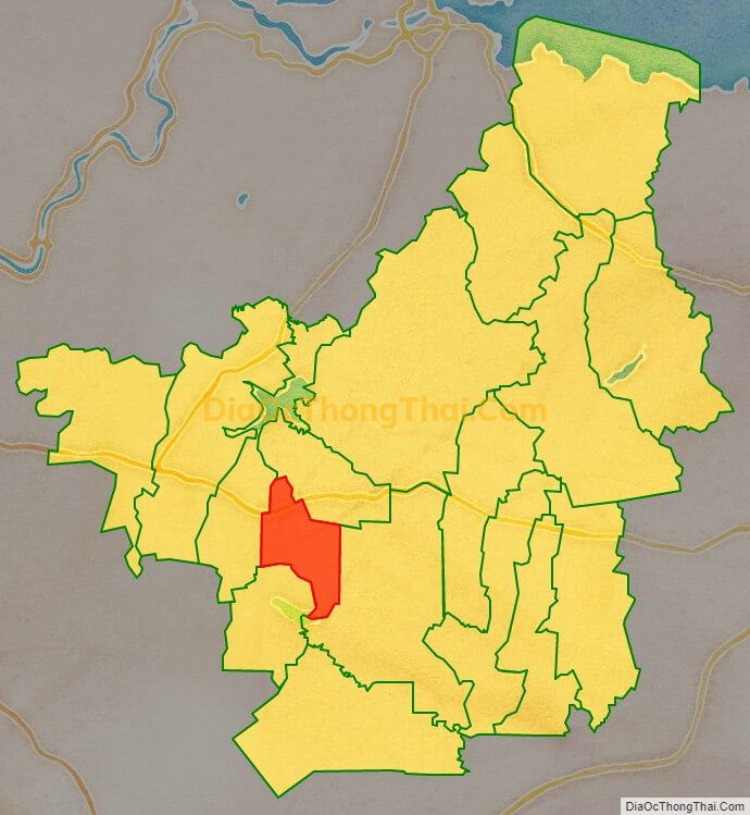 Bản đồ vị trí và địa giới hành chính Xã Quảng Tiến, huyện Trảng Bom