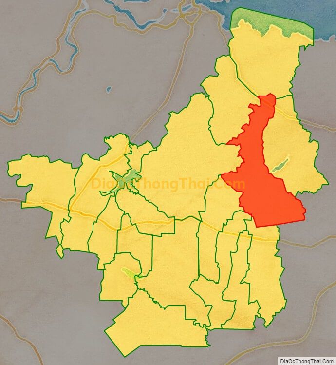 Bản đồ vị trí và địa giới hành chính Xã Sông Thao, huyện Trảng Bom