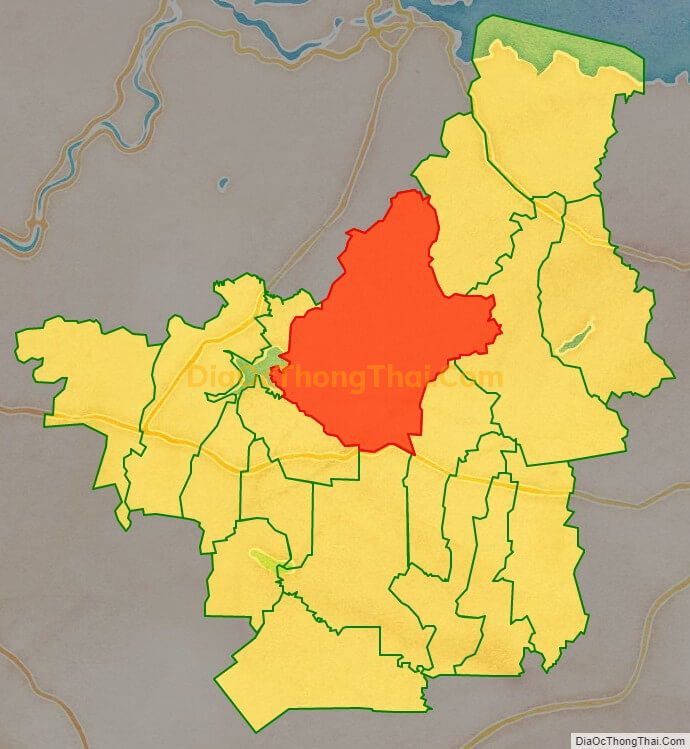 Bản đồ vị trí và địa giới hành chính Xã Sông Trầu, huyện Trảng Bom