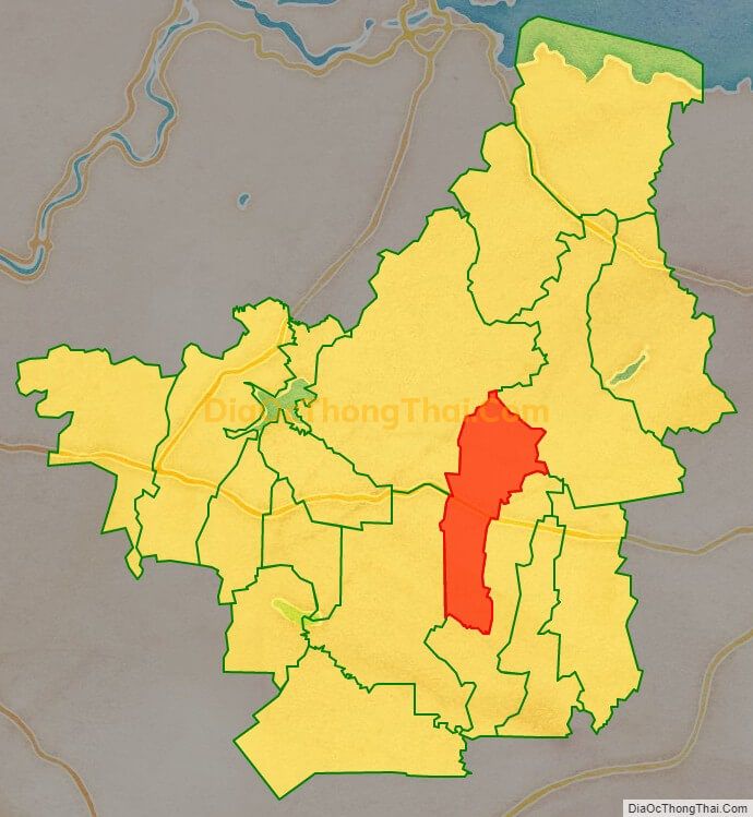 Bản đồ vị trí và địa giới hành chính Xã Tây Hòa, huyện Trảng Bom
