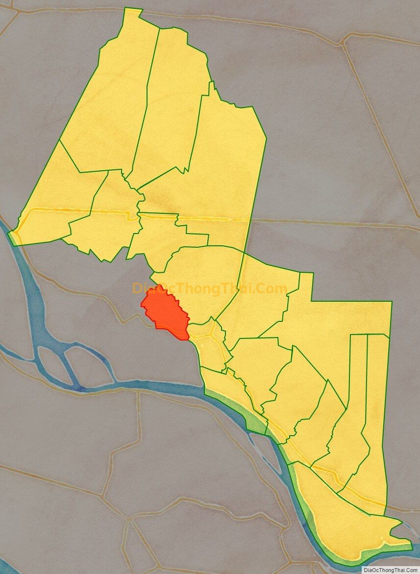 Bản đồ vị trí và địa giới hành chính Xã An Bình, huyện Cao Lãnh