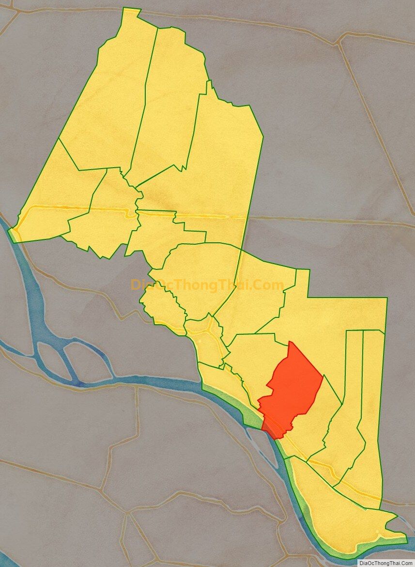 Bản đồ vị trí và địa giới hành chính Xã Bình Hàng Trung, huyện Cao Lãnh