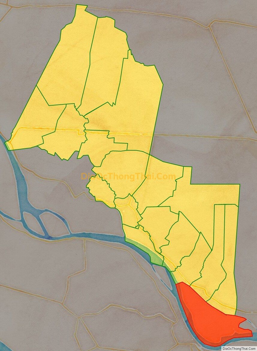 Bản đồ vị trí và địa giới hành chính Xã Bình Thạnh, huyện Cao Lãnh