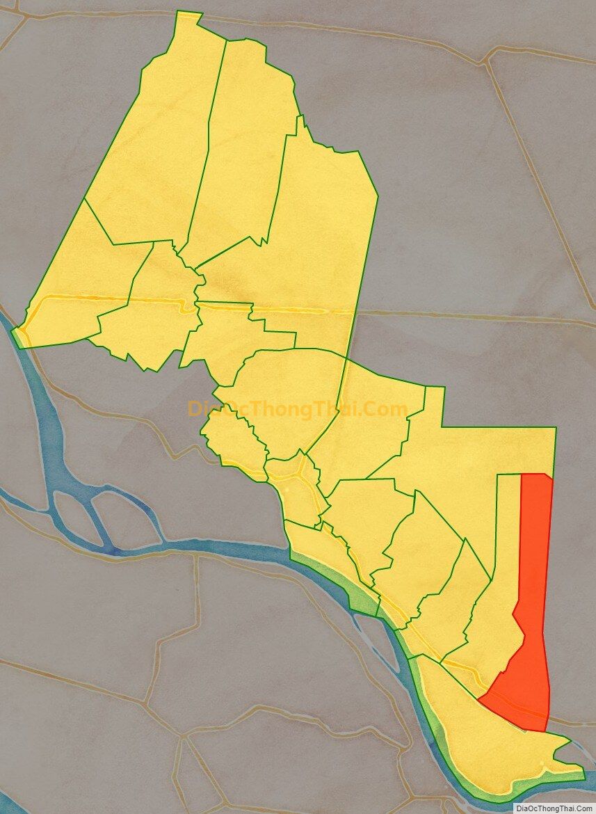 Bản đồ vị trí và địa giới hành chính Xã Mỹ Hiệp, huyện Cao Lãnh