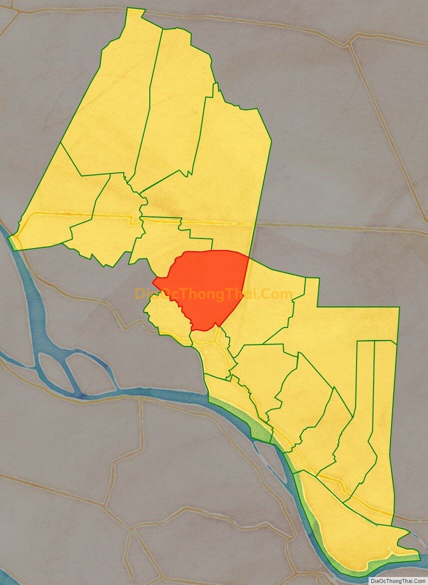 Bản đồ vị trí và địa giới hành chính Xã Nhị Mỹ, huyện Cao Lãnh