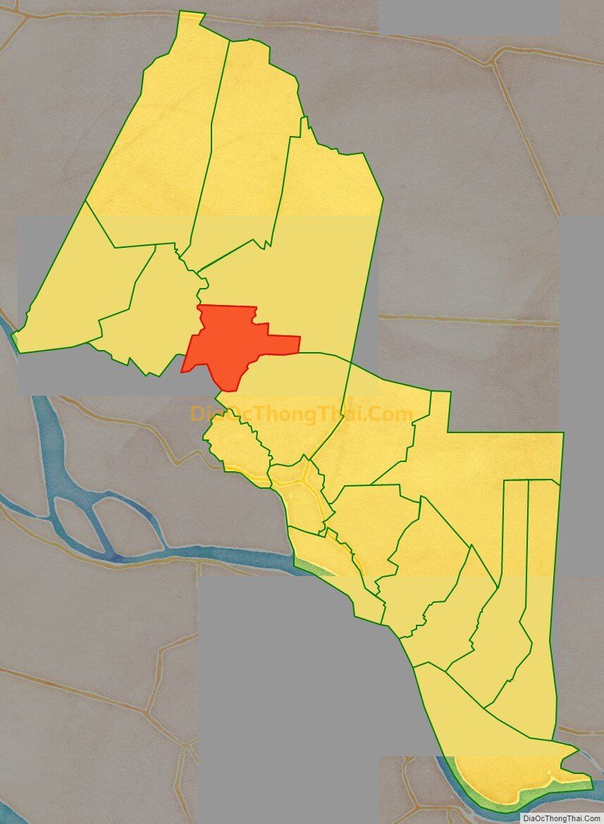 Bản đồ vị trí và địa giới hành chính Xã Phương Trà, huyện Cao Lãnh