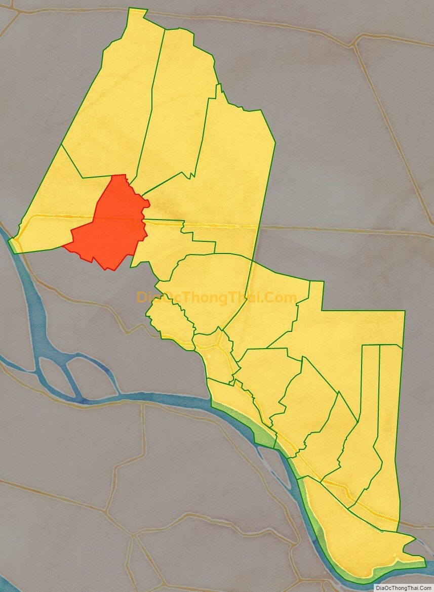 Bản đồ vị trí và địa giới hành chính Xã Tân Nghĩa, huyện Cao Lãnh